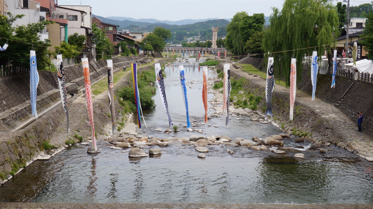 高山の鯉のぼり